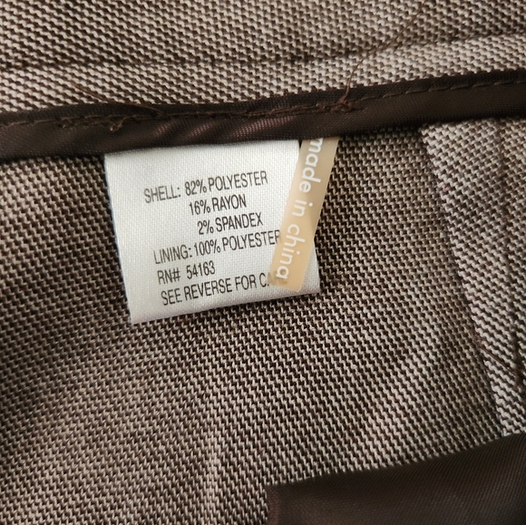 Calvin Klein Brown High Waisted Trousers Size 12 - Picture 7 of 10